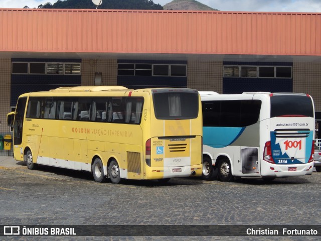 Viação Itapemirim 49013 na cidade de Manhuaçu, Minas Gerais, Brasil, por Christian  Fortunato. Número da foto: #6877826.