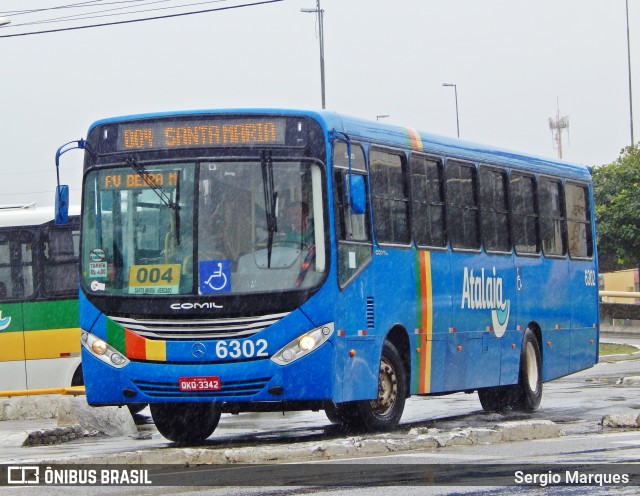 Viação Atalaia Transportes 6302 na cidade de Aracaju, Sergipe, Brasil, por Sergio Marques . ID da foto: 6877203.