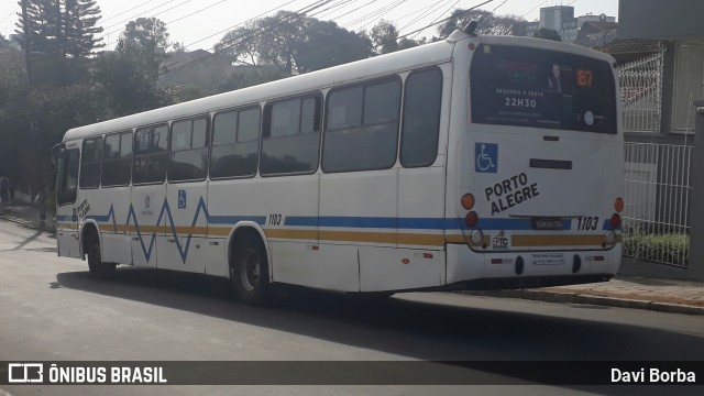 Trevo Transportes Coletivos 1103 na cidade de Porto Alegre, Rio Grande do Sul, Brasil, por Davi Borba. Número da foto: #6878636.