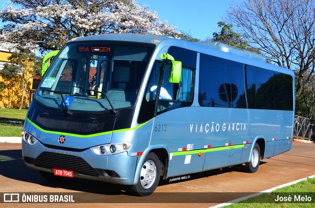 Viação Garcia 6213 na cidade de Maringá, Paraná, Brasil, por José Melo. ID da foto: 6878387.