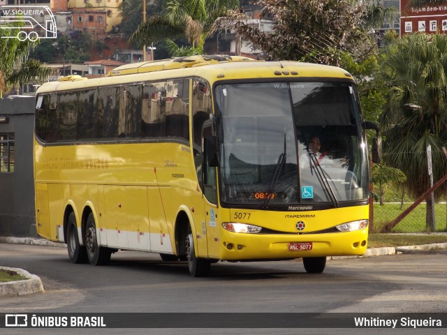 Viação Itapemirim 5077 na cidade de Vitória, Espírito Santo, Brasil, por Whitiney Siqueira. ID da foto: 6877660.