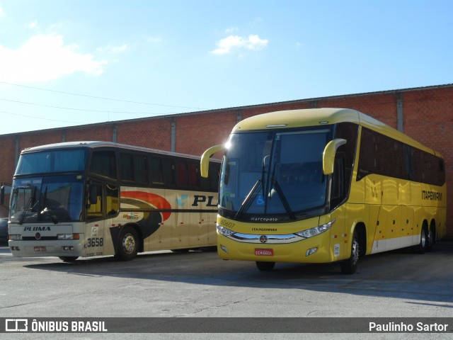 Viação Itapemirim 60607 na cidade de Biguaçu, Santa Catarina, Brasil, por Paulinho Sartor. Número da foto: #6879587.