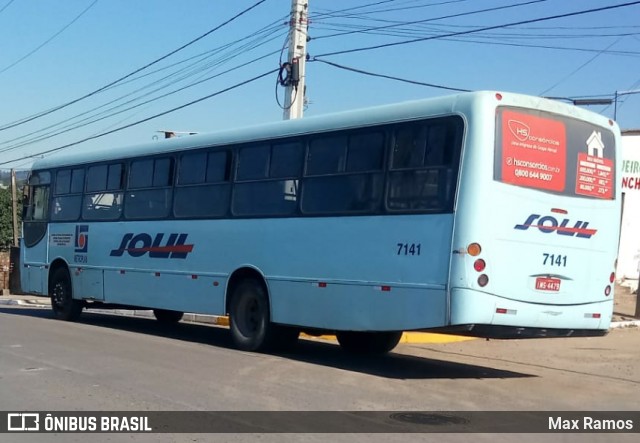 SOUL - Sociedade de Ônibus União Ltda. 7141 na cidade de Alvorada, Rio Grande do Sul, Brasil, por Max Ramos. ID da foto: 6879982.