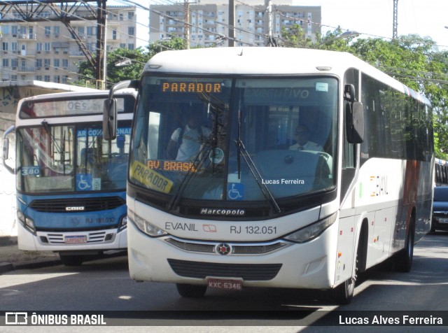 Evanil Transportes e Turismo RJ 132.051 na cidade de Nova Iguaçu, Rio de Janeiro, Brasil, por Lucas Alves Ferreira. ID da foto: 6880833.