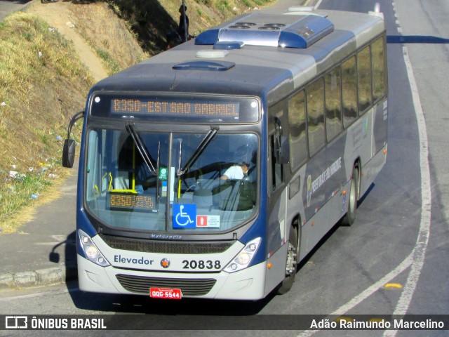 SM Transportes 20838 na cidade de Belo Horizonte, Minas Gerais, Brasil, por Adão Raimundo Marcelino. ID da foto: 6881355.