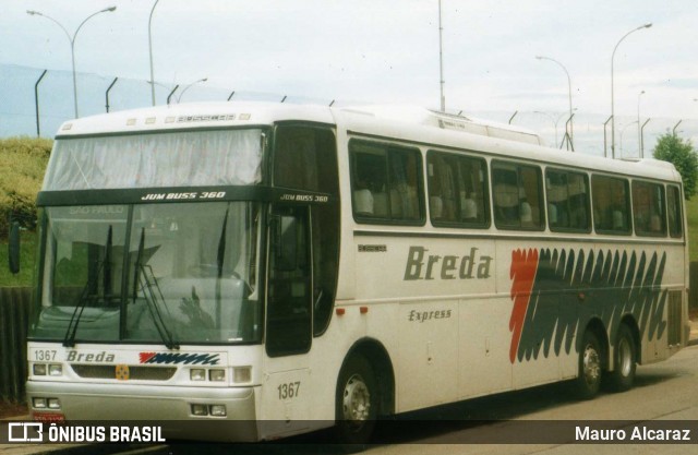 Breda Transportes e Serviços 1367 na cidade de São Paulo, São Paulo, Brasil, por Mauro Alcaraz. ID da foto: 6879064.