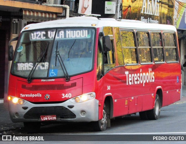 Viação Dedo de Deus 340 na cidade de Teresópolis, Rio de Janeiro, Brasil, por PEDRO COUTO. ID da foto: 6879988.