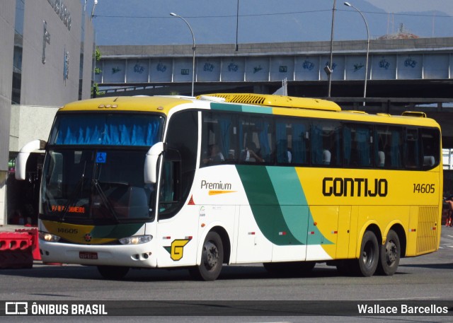 Empresa Gontijo de Transportes 14605 na cidade de Rio de Janeiro, Rio de Janeiro, Brasil, por Wallace Barcellos. ID da foto: 6883284.