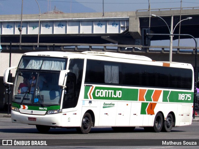 Empresa Gontijo de Transportes 11875 na cidade de Rio de Janeiro, Rio de Janeiro, Brasil, por Matheus Souza. ID da foto: 6883249.