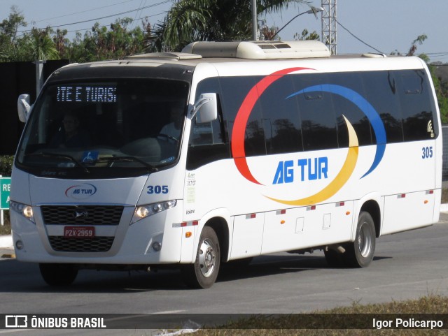 AG Tur Transporte e Turismo 305 na cidade de Divinópolis, Minas Gerais, Brasil, por Igor Policarpo. ID da foto: 6883341.