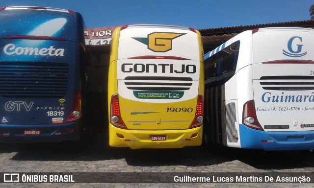 Empresa Gontijo de Transportes 19090 na cidade de Camanducaia, Minas Gerais, Brasil, por Guilherme Lucas Martins De Assunção. Número da foto: #6884440.