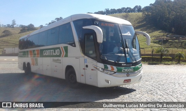 Empresa Gontijo de Transportes 21680 na cidade de Camanducaia, Minas Gerais, Brasil, por Guilherme Lucas Martins De Assunção. ID da foto: 6885316.