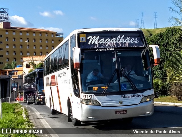 Magalhães Turismo 9191 na cidade de Aparecida, São Paulo, Brasil, por Vicente de Paulo Alves. Número da foto: #6885148.