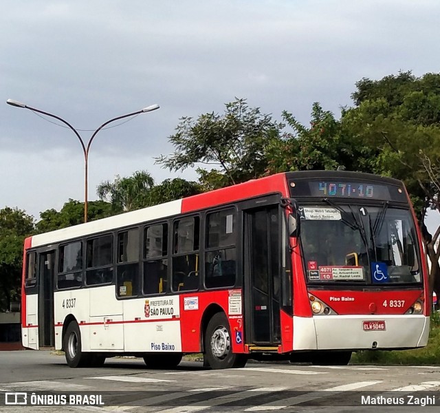 Express Transportes Urbanos Ltda 4 8337 na cidade de São Paulo, São Paulo, Brasil, por Matheus Zaghi. Número da foto: #6886936.