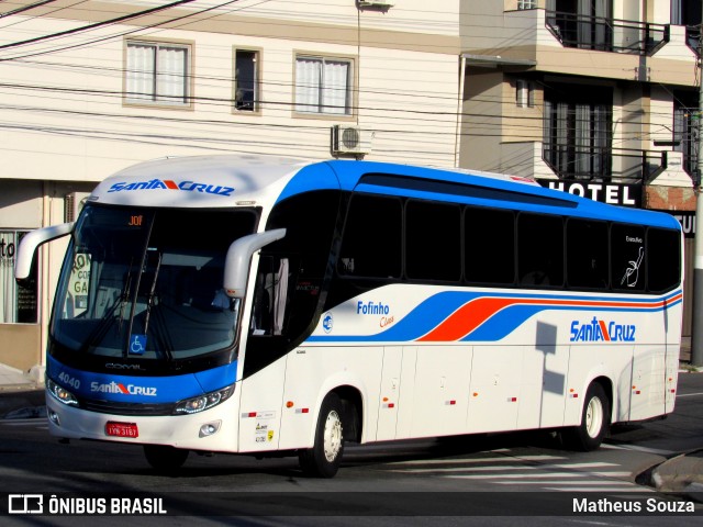 VUSC - Viação União Santa Cruz 4040 na cidade de Balneário Camboriú, Santa Catarina, Brasil, por Matheus Souza. ID da foto: 6886690.