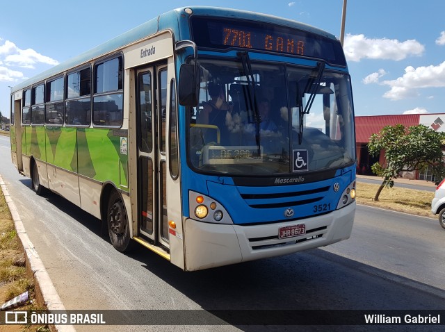 CT Expresso 3521 na cidade de Luziânia, Goiás, Brasil, por William Gabriel. ID da foto: 6884846.