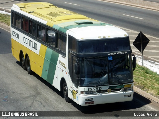 Empresa Gontijo de Transportes 15550 na cidade de Belo Horizonte, Minas Gerais, Brasil, por Lucas Vieira. ID da foto: 6885566.