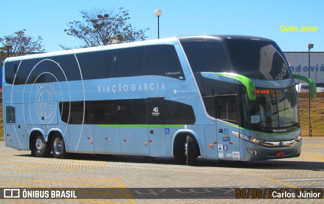 Viação Garcia 7097 na cidade de Goiânia, Goiás, Brasil, por Carlos Júnior. ID da foto: 6885469.