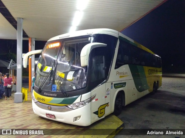 Empresa Gontijo de Transportes 18645 na cidade de João Monlevade, Minas Gerais, Brasil, por Adriano  Almeida. ID da foto: 6886152.