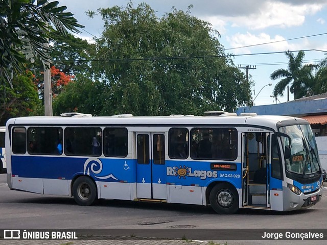 Rio Lagos Transportes SAQ 03.028 na cidade de Saquarema, Rio de Janeiro, Brasil, por Jorge Gonçalves. Número da foto: #6884648.