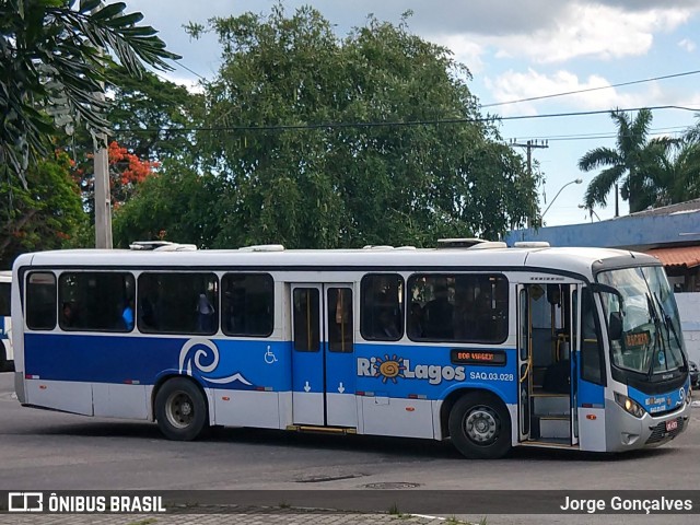 Rio Lagos Transportes SAQ 03.028 na cidade de Saquarema, Rio de Janeiro, Brasil, por Jorge Gonçalves. ID da foto: 6884648.