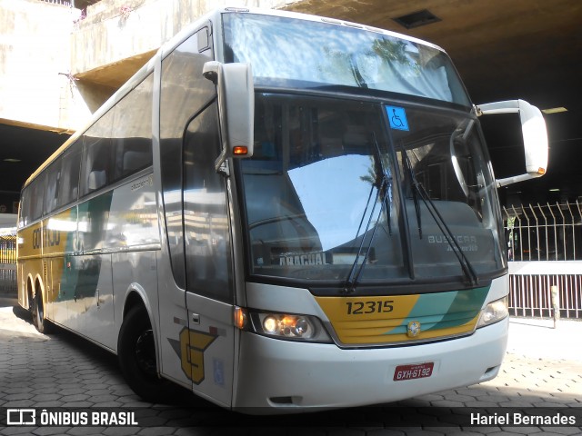 Empresa Gontijo de Transportes 12315 na cidade de Belo Horizonte, Minas Gerais, Brasil, por Hariel Bernades. Número da foto: #6883833.