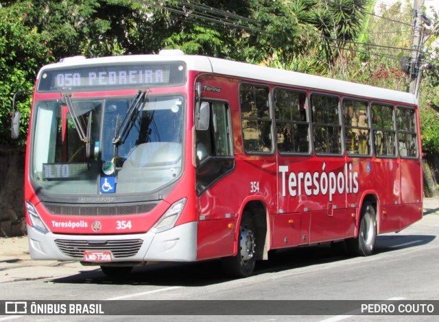 Viação Dedo de Deus 354 na cidade de Teresópolis, Rio de Janeiro, Brasil, por PEDRO COUTO. ID da foto: 6884000.