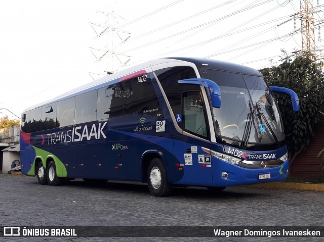 Trans Isaak Turismo 1402 na cidade de São Paulo, São Paulo, Brasil, por Wagner Domingos Ivanesken. ID da foto: 6885307.