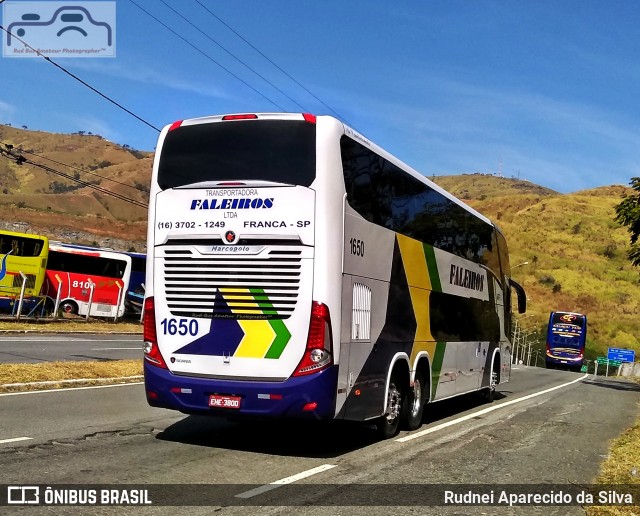 Faleiros Turismo 1650 na cidade de Aparecida, São Paulo, Brasil, por Rudnei Aparecido da Silva. ID da foto: 6887577.