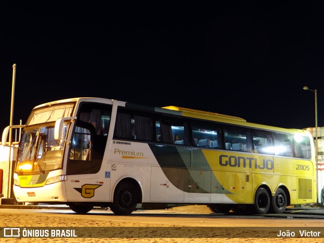 Empresa Gontijo de Transportes 21105 na cidade de Feira de Santana, Bahia, Brasil, por João Victor. ID da foto: 6889096.