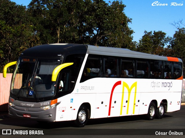 Rápido Marajó 51023 na cidade de Brasília, Distrito Federal, Brasil, por César Ônibus. ID da foto: 6889437.