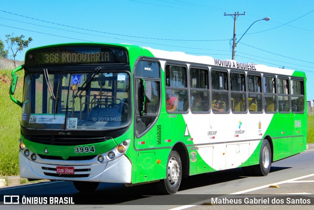 VB Transportes e Turismo 3994 na cidade de Campinas, São Paulo, Brasil, por Matheus Gabriel dos Santos. ID da foto: 6889701.