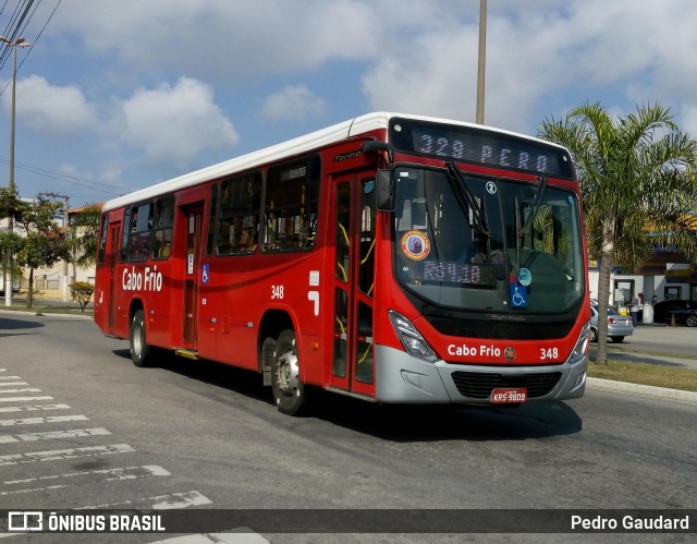 Auto Viação Salineira 348 na cidade de Cabo Frio, Rio de Janeiro, Brasil, por Pedro Gaudard. ID da foto: 6887799.