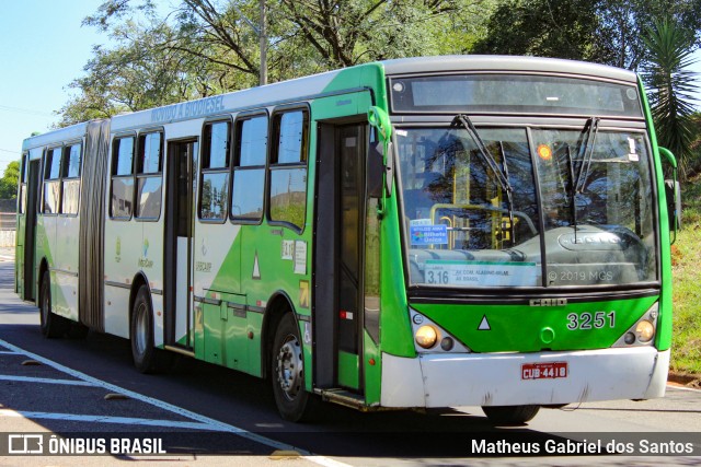 VB Transportes e Turismo 3251 na cidade de Campinas, São Paulo, Brasil, por Matheus Gabriel dos Santos. Número da foto: #6889679.