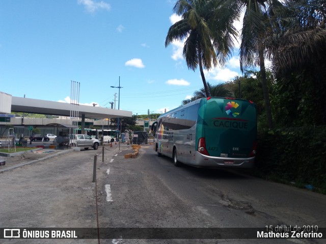 Cacique Transportes 4472 na cidade de Salvador, Bahia, Brasil, por Matheus Zeferino. ID da foto: 6887692.