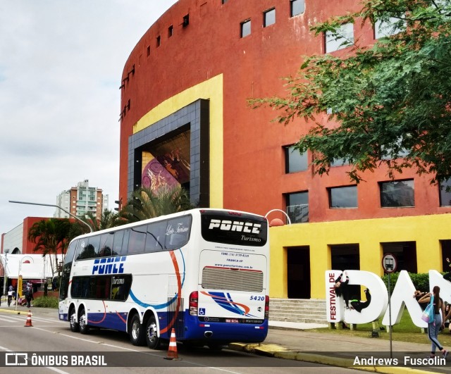 Ponce Turismo 5420 na cidade de Joinville, Santa Catarina, Brasil, por Andrews  Fuscolin. Número da foto: #6890320.