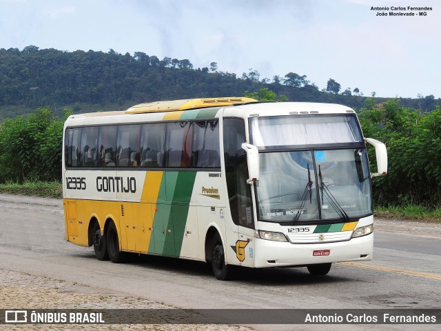 Empresa Gontijo de Transportes 12335 na cidade de João Monlevade, Minas Gerais, Brasil, por Antonio Carlos Fernandes. ID da foto: 6889974.