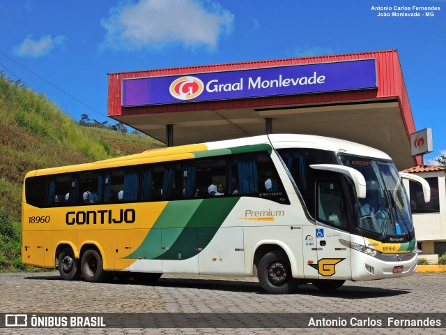 Empresa Gontijo de Transportes 18960 na cidade de João Monlevade, Minas Gerais, Brasil, por Antonio Carlos Fernandes. ID da foto: 6889985.