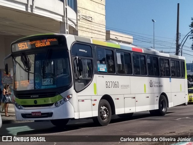 Caprichosa Auto Ônibus B27060 na cidade de Rio de Janeiro, Rio de Janeiro, Brasil, por Carlos Alberto de Oliveira Júnior. ID da foto: 6890667.