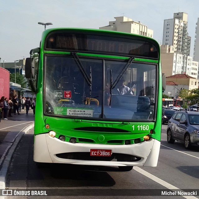 Viação Santa Brígida 1 1160 na cidade de São Paulo, São Paulo, Brasil, por Michel Nowacki. ID da foto: 6891481.