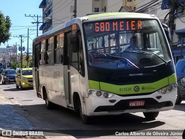 Viação Penha Rio B10530 na cidade de Rio de Janeiro, Rio de Janeiro, Brasil, por Carlos Alberto de Oliveira Júnior. ID da foto: 6890710.