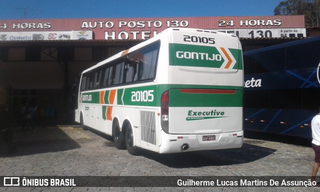 Empresa Gontijo de Transportes 20105 na cidade de Camanducaia, Minas Gerais, Brasil, por Guilherme Lucas Martins De Assunção. ID da foto: 6892458.