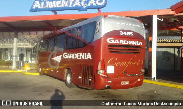 Expresso Gardenia 3485 na cidade de Oliveira, Minas Gerais, Brasil, por Guilherme Lucas Martins De Assunção. ID da foto: 6894981.