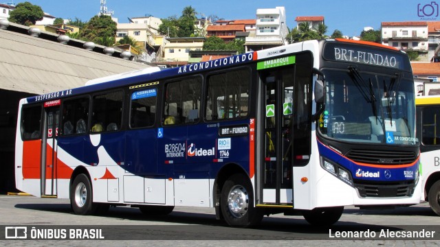 Viação Ideal B28604 na cidade de Rio de Janeiro, Rio de Janeiro, Brasil, por Leonardo Alecsander. ID da foto: 6894222.