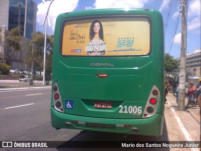 OT Trans - Ótima Salvador Transportes 21006 na cidade de Salvador, Bahia, Brasil, por Mario dos Santos Nogueira Junior. ID da foto: 6892265.