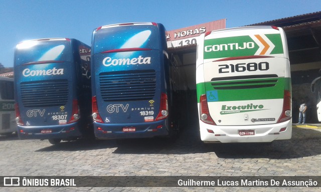 Empresa Gontijo de Transportes 21680 na cidade de Camanducaia, Minas Gerais, Brasil, por Guilherme Lucas Martins De Assunção. ID da foto: 6894629.