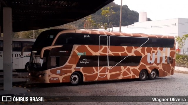 UTIL - União Transporte Interestadual de Luxo 11509 na cidade de Juiz de Fora, Minas Gerais, Brasil, por Wagner Oliveira. ID da foto: 6892620.