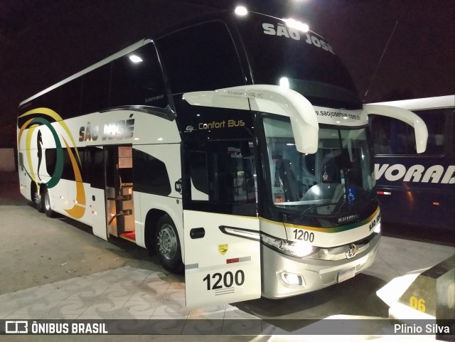 Expresso São José 1200 na cidade de Tubarão, Santa Catarina, Brasil, por Plinio Silva. ID da foto: 6892895.