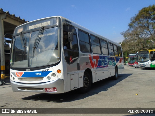 Viação Teresópolis 2033 na cidade de Teresópolis, Rio de Janeiro, Brasil, por PEDRO COUTO. ID da foto: 6893167.