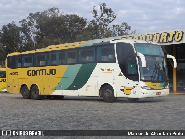 Empresa Gontijo de Transportes 14080 na cidade de Perdões, Minas Gerais, Brasil, por Marcos de Alcantara Pinto. ID da foto: 6891856.